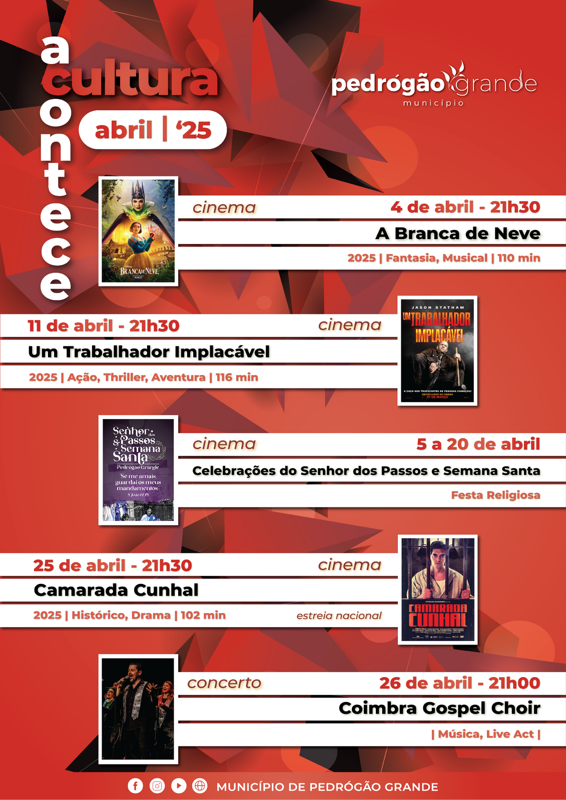 Acontece Cultura - Abril de 2025
