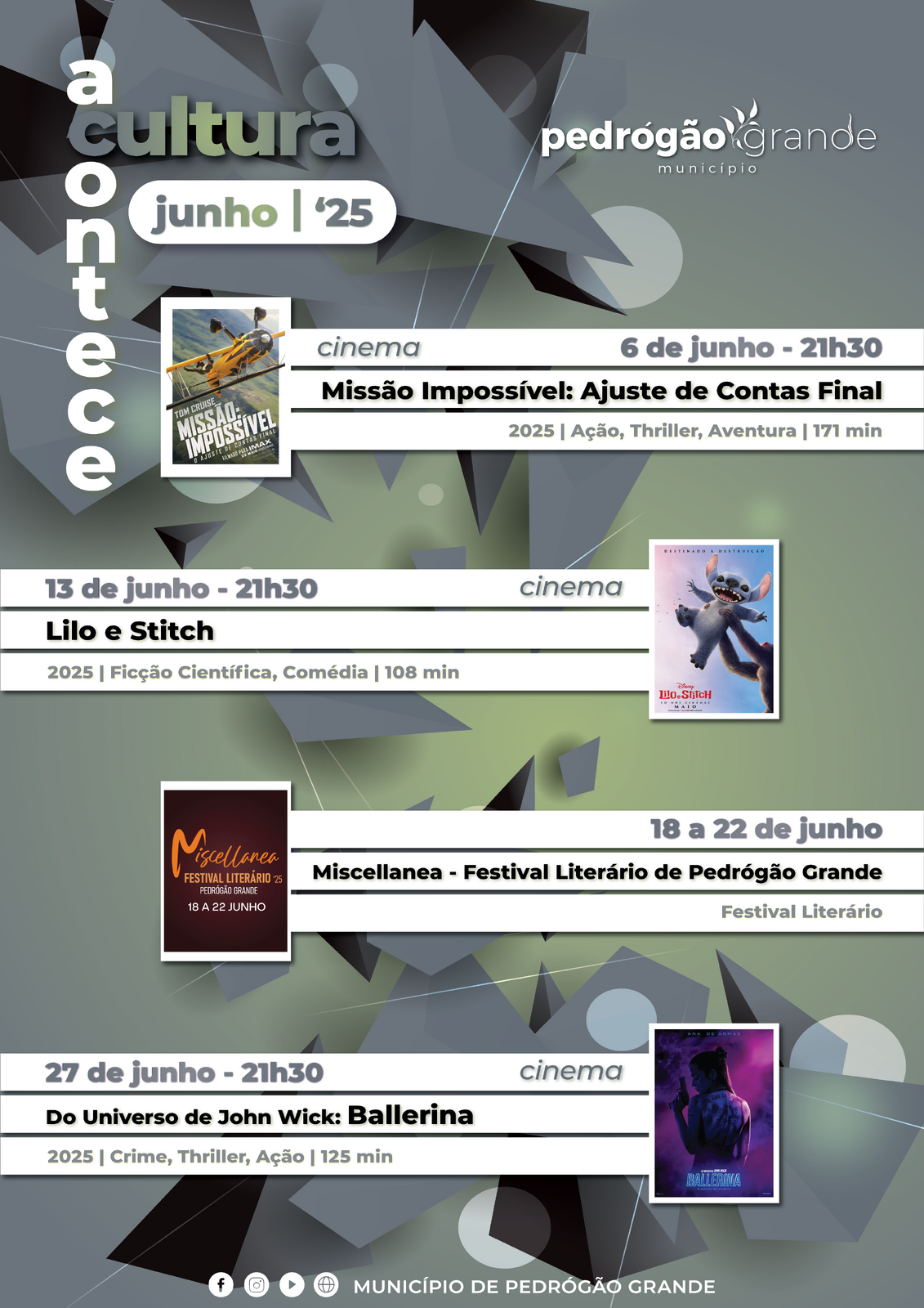 Acontece Cultura - junho de 2025