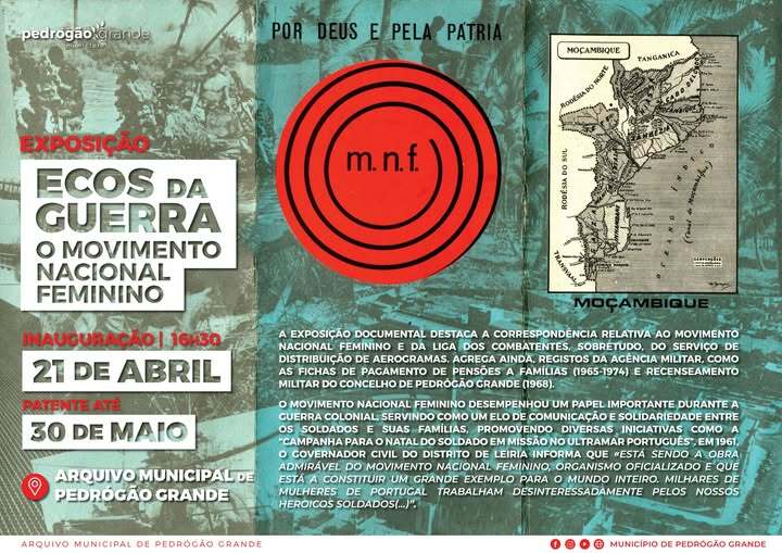 Exposição “Ecos da Guerra: O Movimento Nacional Feminino"